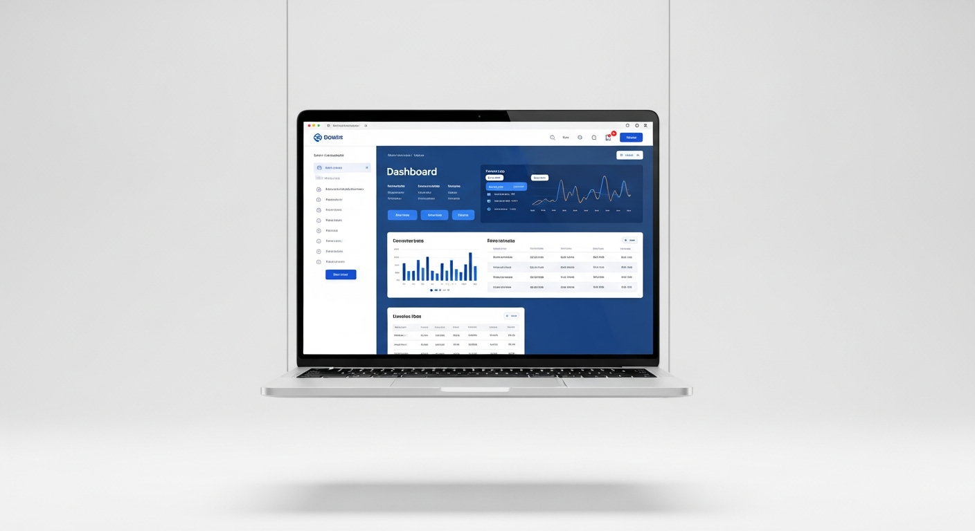 B2B SaaS website mockup